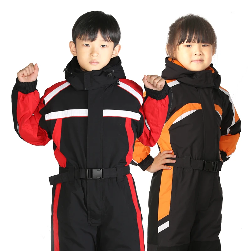 Free Shipping  Children's Warm Waterproof Skiing Suits Set Outdoor Sport One Piece Waterproof Winter Coats Snowboard