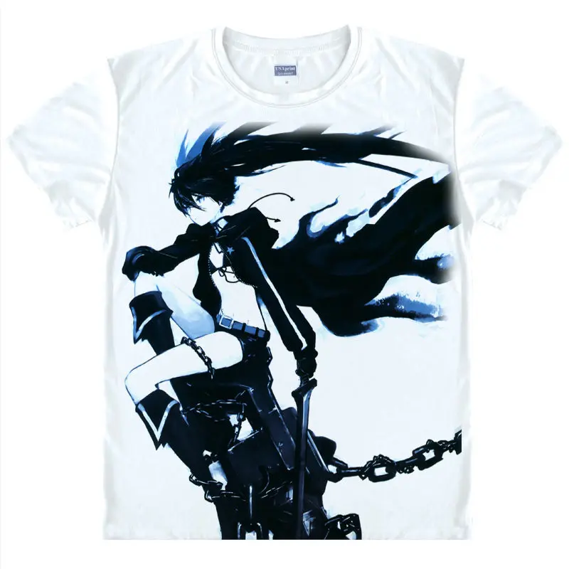Black Rock Shooter футболка с принтом колесница человек продукты милая стильная Аниме