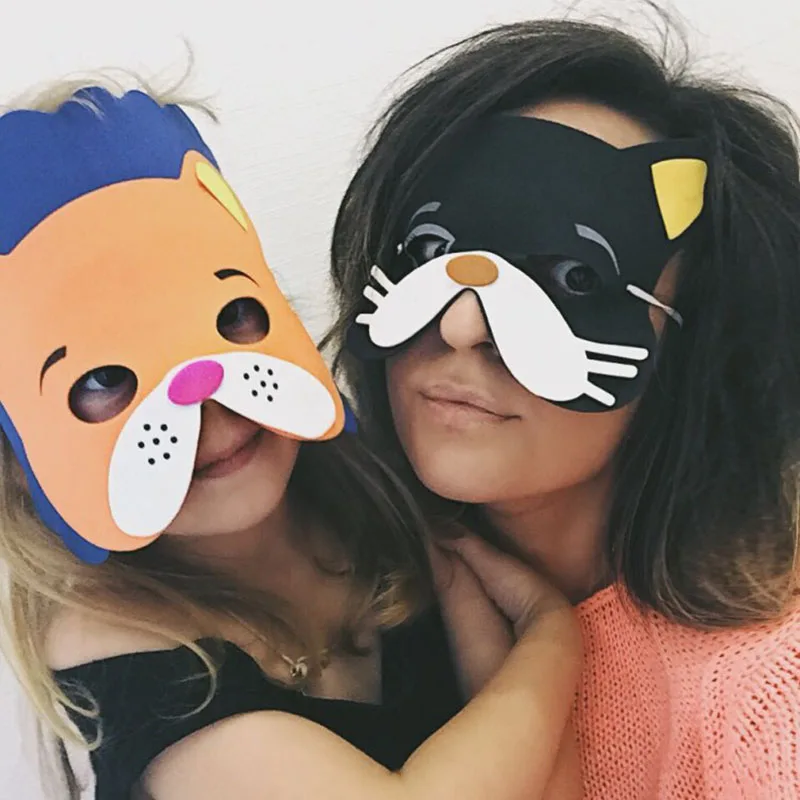 12 шт./Лот детский реквизит ручной работы в форме животного|handmade masks|mask animalmasks handmade |