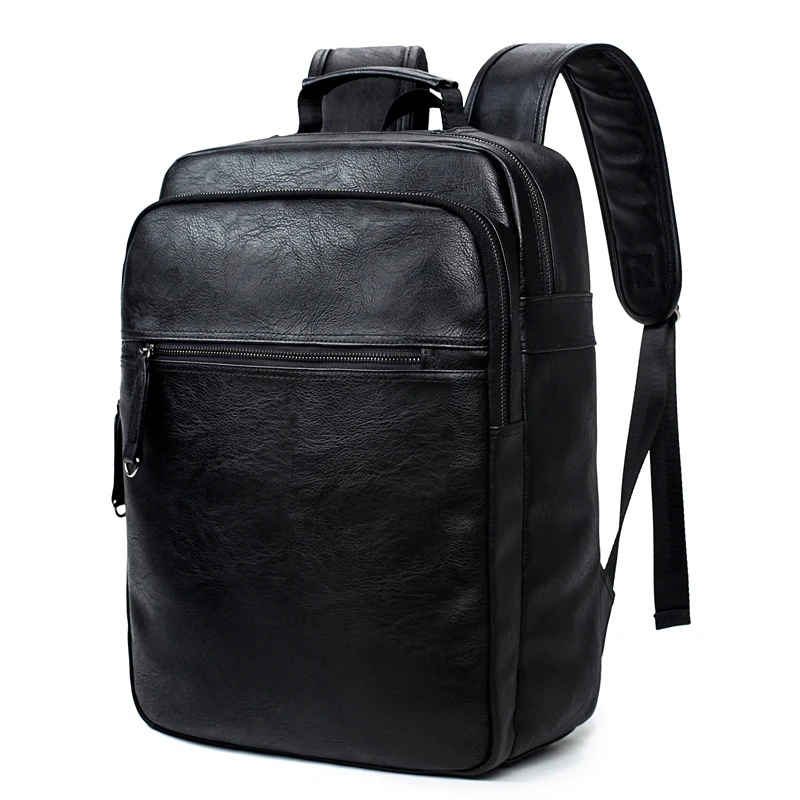 Мужской кожаный рюкзак высококачественный Молодежный Рюкзак Школьная Сумка мужская сумка для ноутбука рюкзак в деловом стиле рюкзак сумка через плечо