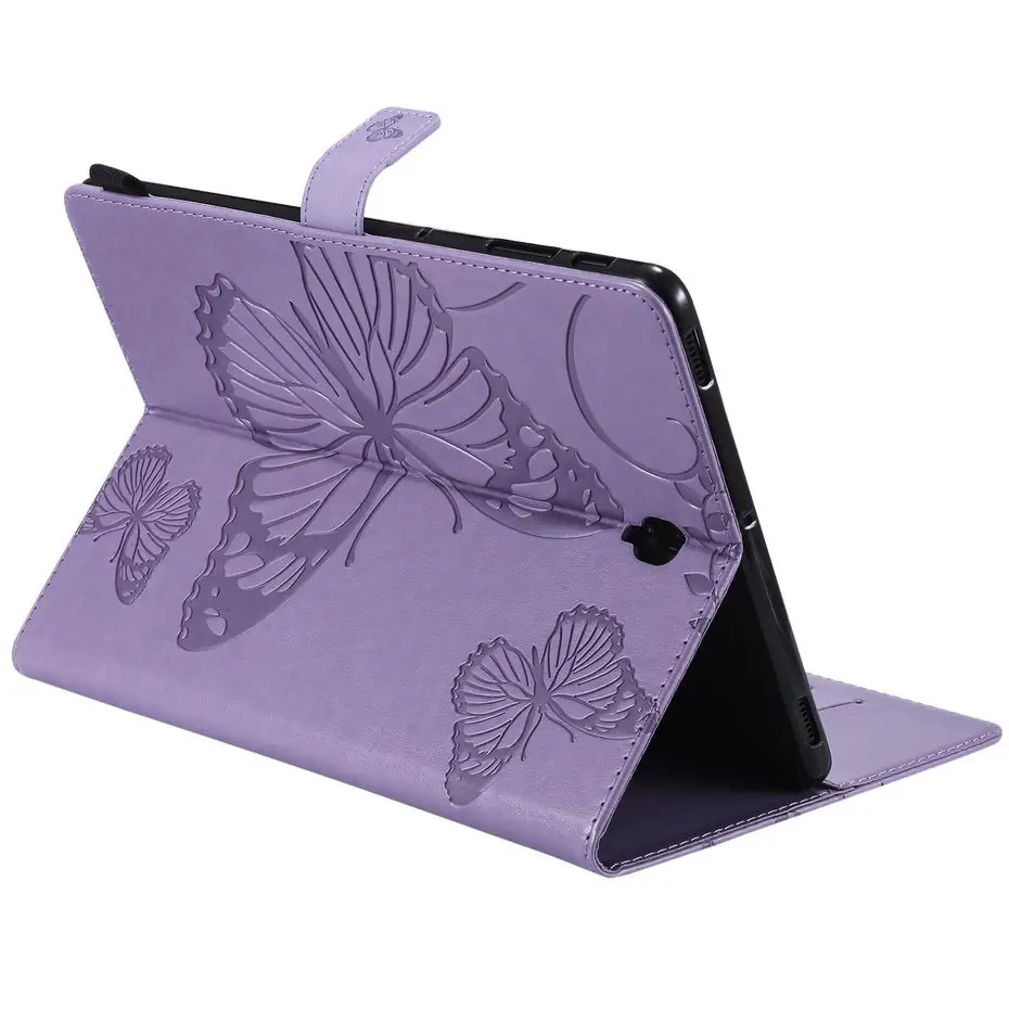 3D Butterfly Flip Case For Samsung Galaxy Tab S4 10.5 T830 T835 SM-T830 SM-T835 10.5&quot Funda Tablet Stand Shell +Stylus+film |