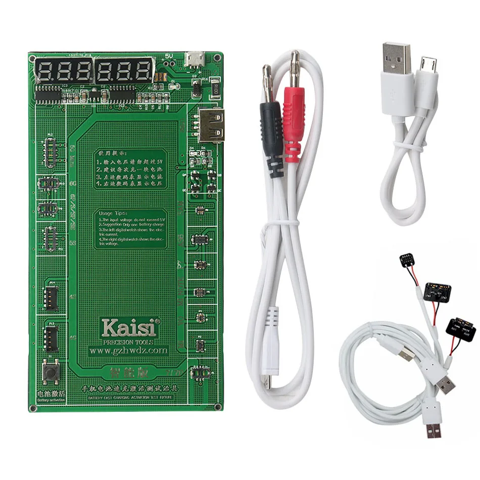 Профессиональная плата для проверки заряда батареи + Кабель micro usb iphone 7 7plus 6s plus 6