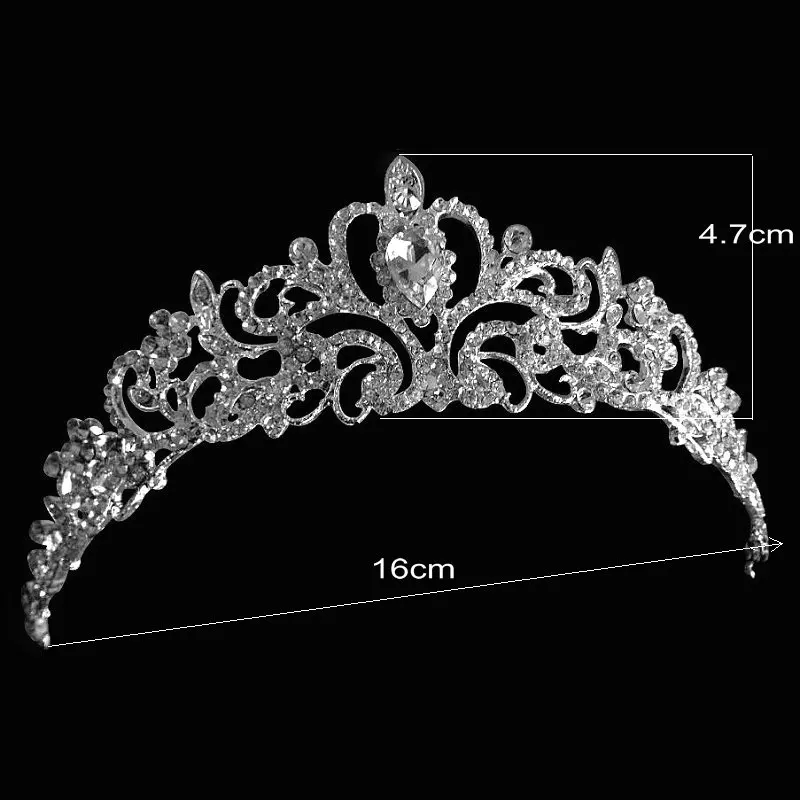 Женская тиара и короны свадебные аксессуары для волос цвет серебро 2017 | Украшения