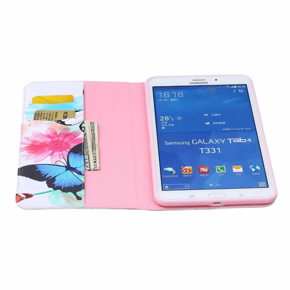 Для Samsung Galaxy Tab 4 T330 T331 T335 8 0 дюймов чехол для планшета с принтом цветов Прекрасный