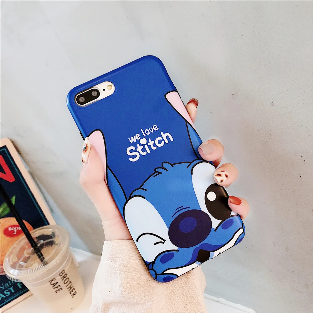 Мягкая задняя крышка IMD из ТПУ с милым рисунком стежка для iPhone 6 6s Plus X XR Xs Max 7 8 чехлы