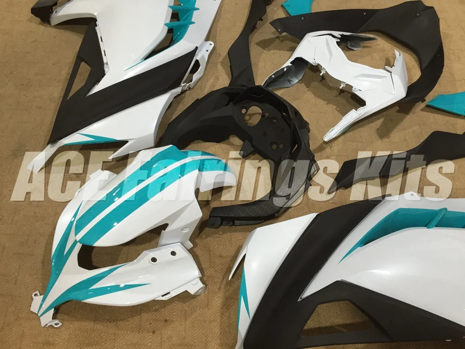 New Injection Mold Abs bike Fairings Kit Fit for kawasaki EX300 2013 2014 2015 Ninja300 13 14 15 EX 300 Bodywork sky blue white |
