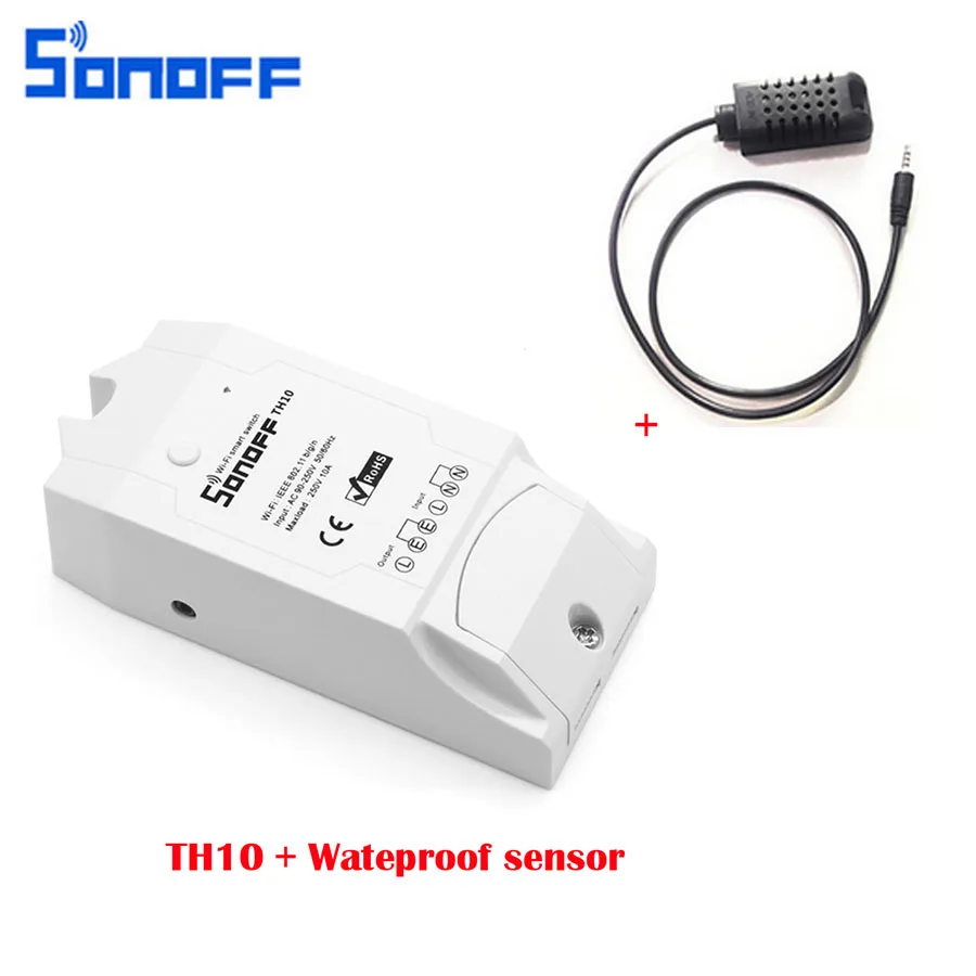Sonoff TH10 T16 умный WiFi переключатель DIY умный дом беспроводной контроллер температуры и влажности Термостат модуль для IOS Android