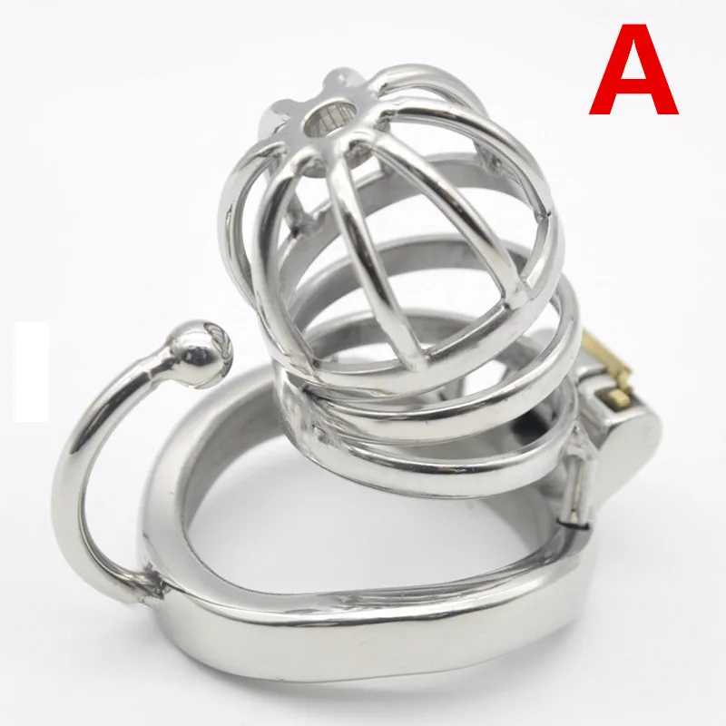 Малая клетка верности для мужчин из нержавеющей стали с дуговыми кольцами