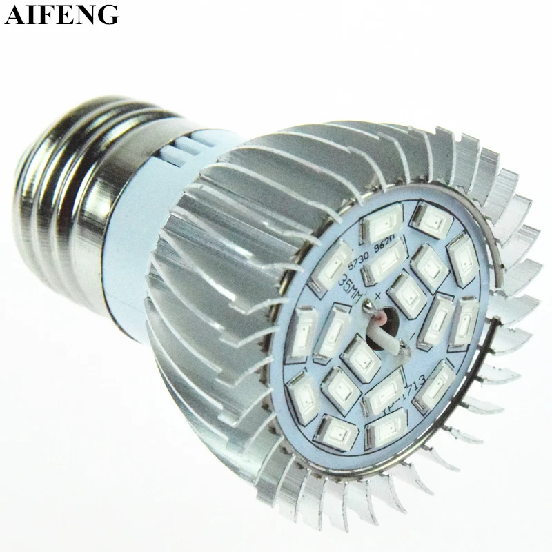 AIFENG E27 свет для выращивания 8 Вт SMD 5730 красный синий полный спектр овощей цветов
