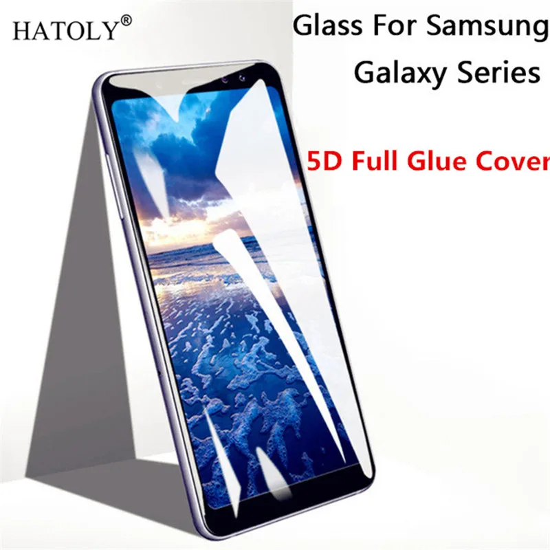 J8 2018 стекло для Samsung Galaxy закаленное 5D полная клейкая Защитная пленка