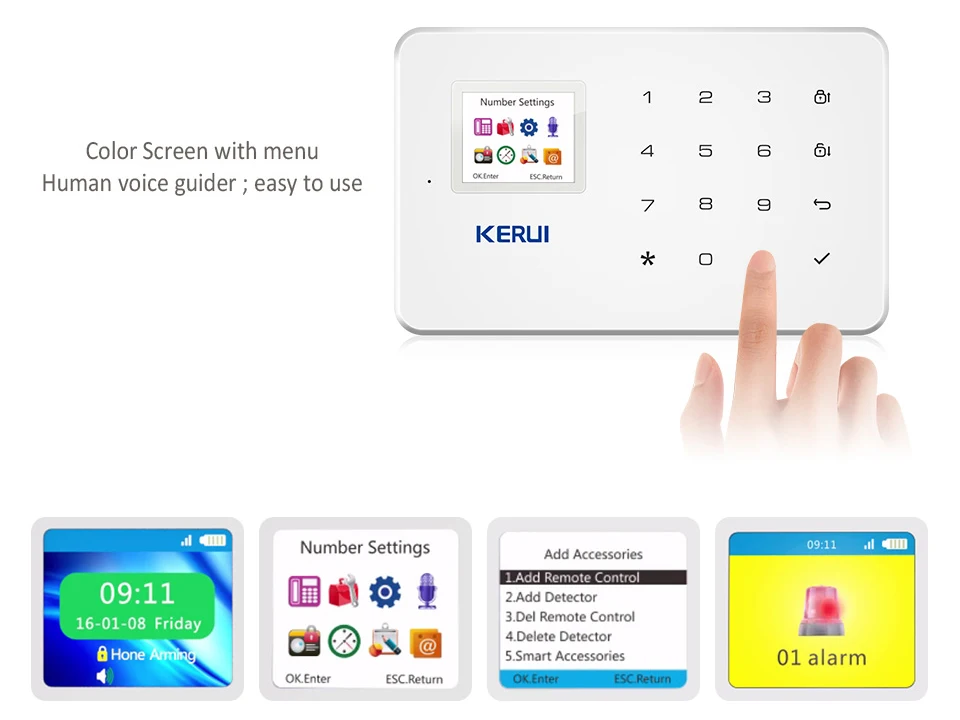 KERUI G18 домашняя сигнализация Беспроводная GSM система охранной сигнализации с детектором движения датчик охранной сигнализации Беспроводной магнитный дверной магнит