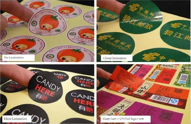 

Custom logo/design glossy or matte paper pvc vinyl transparent clear plastic adhesive label sticker printing