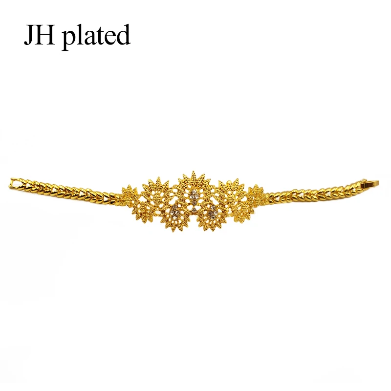 JHplated изысканные роскошные Дубаи Ювелирные наборы золотого цвета Индия Нигерия