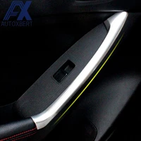 ax chrome rear door window switch button panel cover armrest handle trim molding garnish for mazda cx 5 cx5 2013 2014 2015 2016