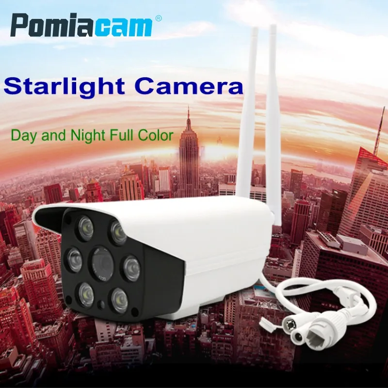 Ip камера A7 с двумя световыми пулями полноцветная ночного видения Wifi CCTV 1080P HD