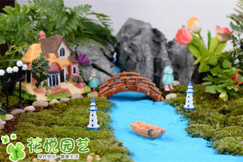 ZOCDOU 4 шт. световой маяк, сигнальный огонь корабль морские фараоны модель Статуя Статуэтка Ремесла Рисунок орнамент миниатюры DIY игрушки для декора дома