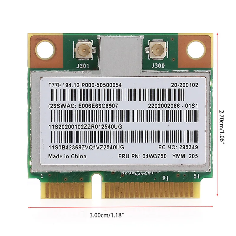 Беспроводная плата Mini PCI e WIFI карта для Lenovo G700 B490 BCM94313HMG2L 4W3750 C26| |