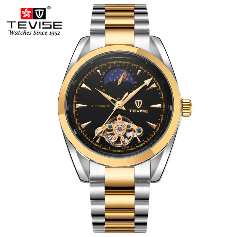 Relogio Masculino TEVISE 795B Роскошные Брендовые Часы для мужчин Tourbillon автоматические