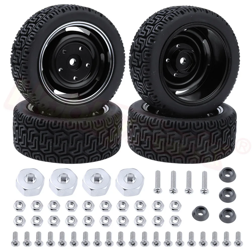 RC Tires &amp Alloy Wheels Rims Foam Inserts Hex Drive Hubs for WPL B14 B24 B16 C14 C24 B36 Ural 1/16 Car Military Truck Crawler | Игрушки и