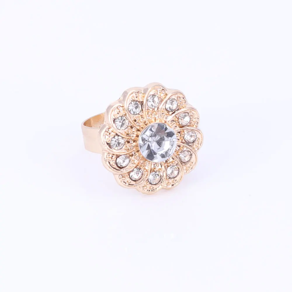 Комплект ювелирных изделий золотого цвета с африканскими бусинами колье цветком