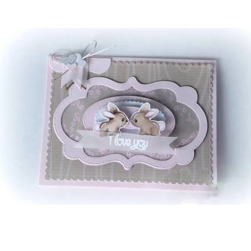 Нестандартная рамка смешанных слоев шаблон металлические штампы трафарет для