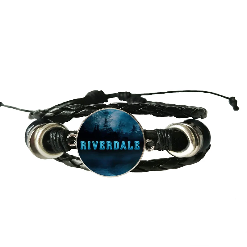Jughead Leather Bracelet Riverdale Pendant Mystery Glass Dome Photo Black Craft Jewelry | Украшения и аксессуары