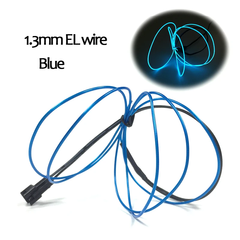 

Hot Sale 10 Color Choice 1.3mm EL Wire Rope Tube LED Strip Flexible Neon Light For Toys Decoration Not Include The Controller