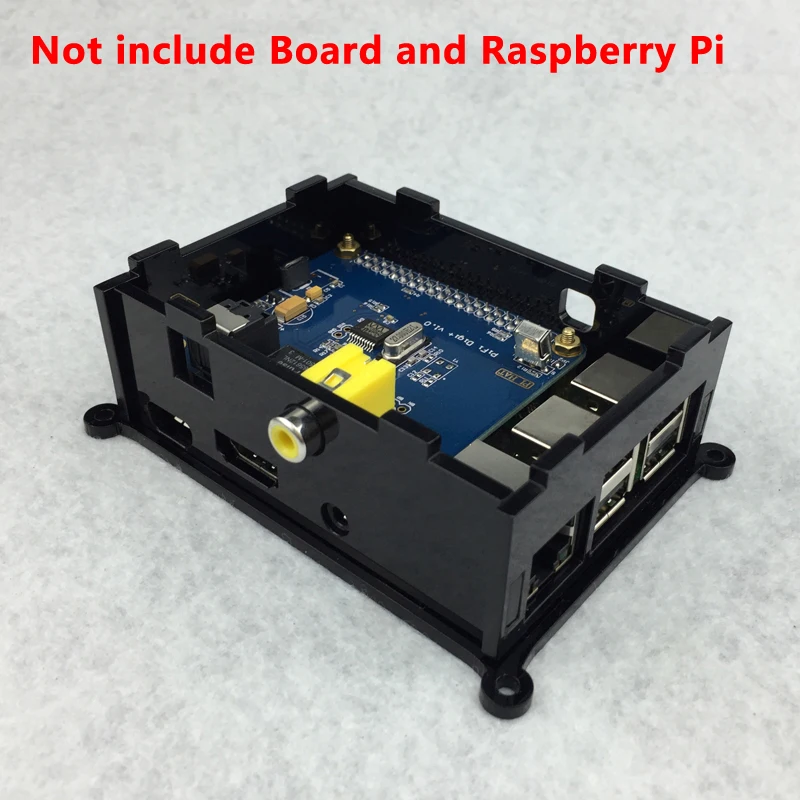 Чехол для Raspberry Pi 3 с цифровой звуковой картой черный акриловый чехол DIGI