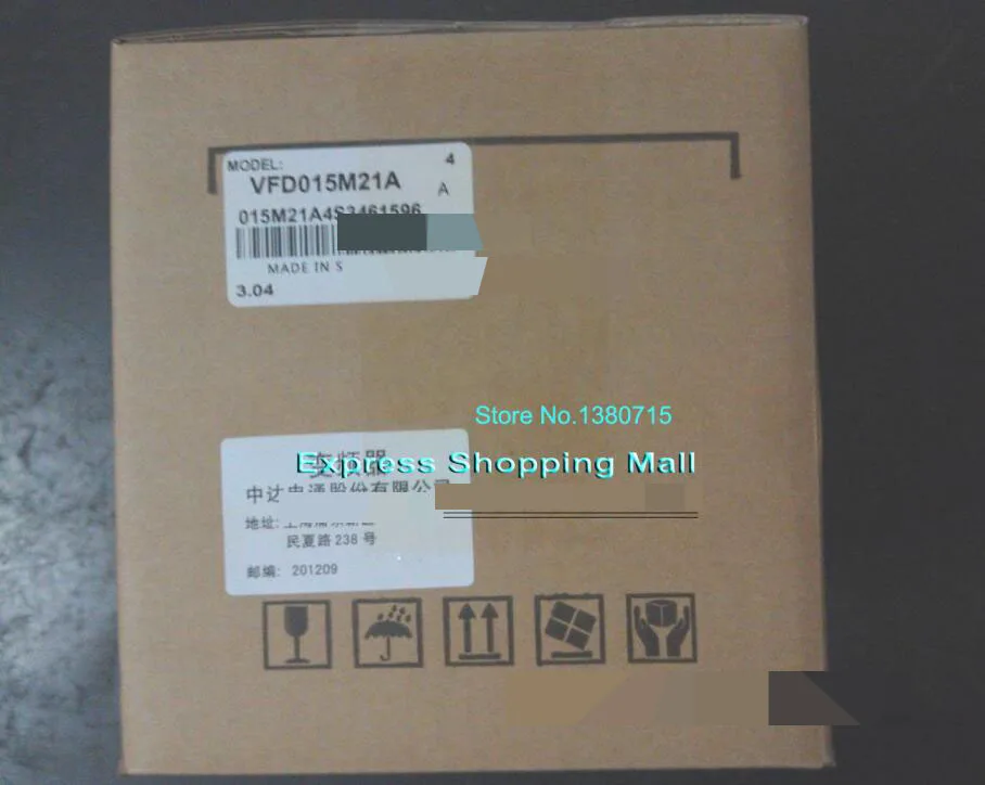 

VFD015M21A Input 1ph 220V Output 3ph Inverter Vfd015m21a 0~240V 7A 0.1~400Hz 1.5KW 2HP