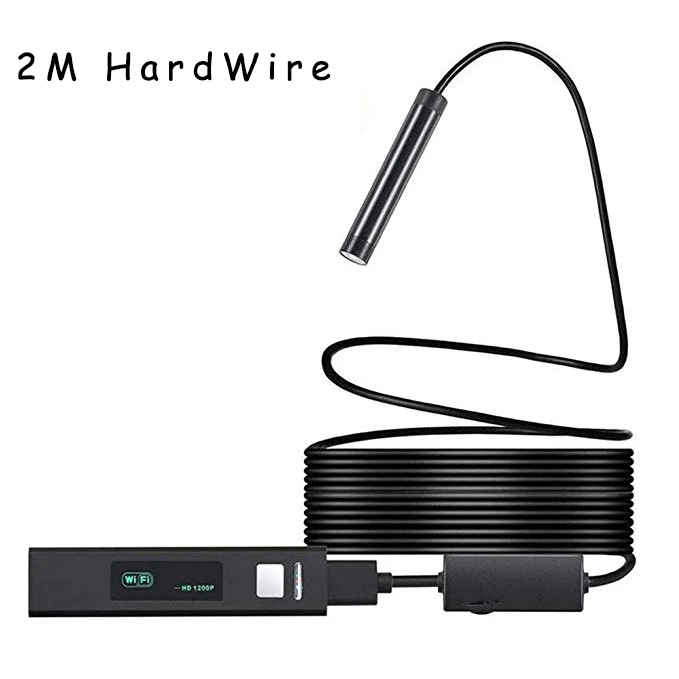 2M PROSTORMER эндоскоп wifi бороскоп 1200P HD HardWire полужесткая камера для Android iPhone IP68 iOS Инспекционная камера 7 - Цвет: 2M