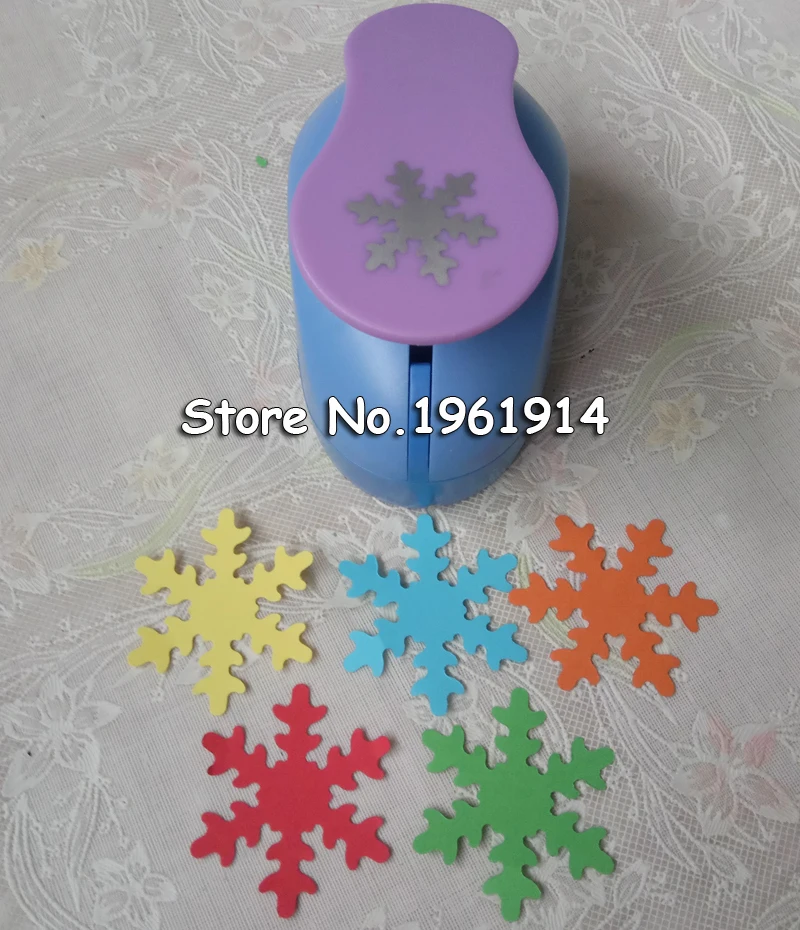 Дырокол для снежинок детский перфоратор большого размера 2 дюйма цветочный