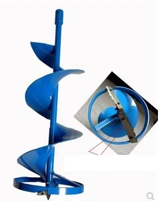 安い 屋外釣り冬 300 ミリメートルカッターヘッドアイススクリューブレーカ手の氷のスパイラル掘削ツールガソリンエンジン穴掘り