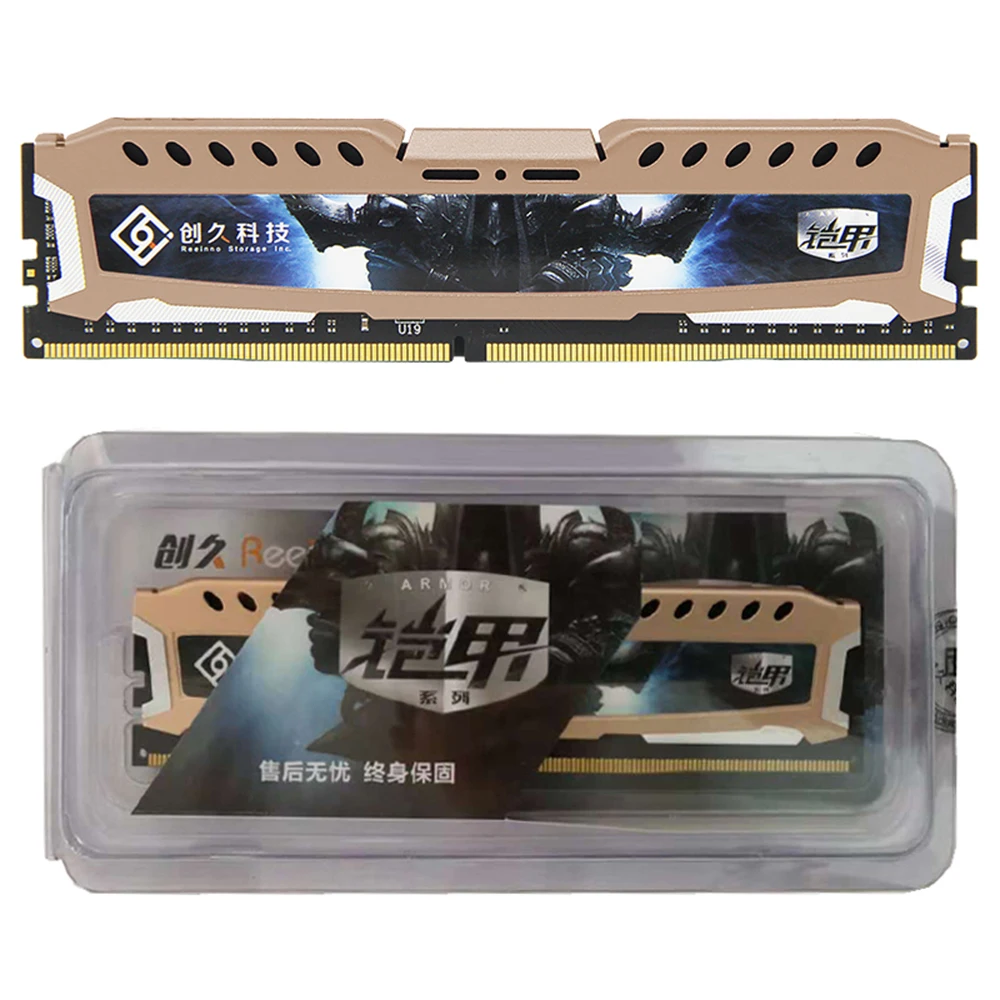 Reeinno оперативная память 8 ГБ DDR4 1,2 в 2666 МГц 288pin PC4-19200 CL = 19-19-19-43 пожизненная гарантия для настольных ноутбуков Intel и AMD