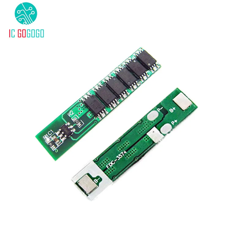 Защитная плата для аккумуляторов 2 шт. 1S 15A 3 7 В 18650 литий ионный BMS PCM PCB 6MOS ion li