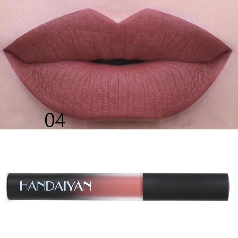HANDAIYAN Non-stick Cup Batom Liquid Lipstick Matte Velvet Stick Waterproof Long-lasting Lipgloss Women Pen Balm Cosmetic |