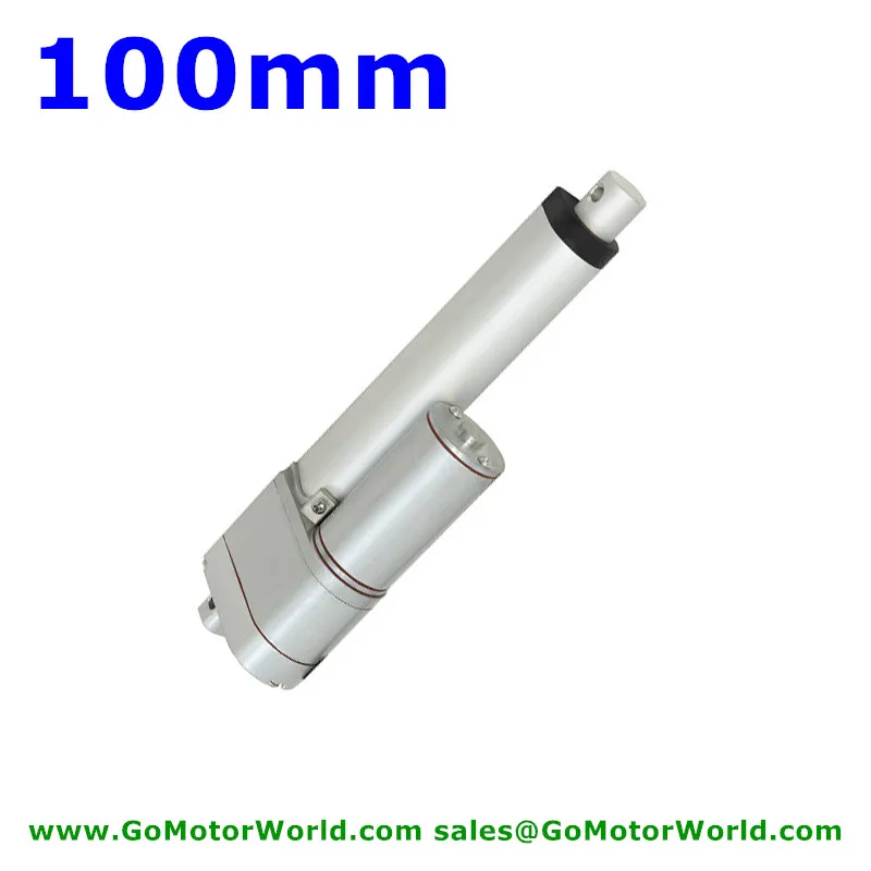 

Mini linear actuator with Potentiometer position signal feedback 24V 12V 100mm stroke 900N 90KG load 80mm/s speed LA10P