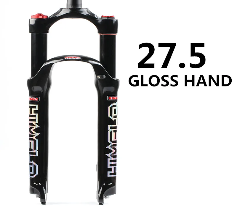 27.5 gloss hand Велосипедная воздушная вилка 26 27,5 29 ER MTB горная подвесная вилка воздушная устойчивость амортизирующая линия для более SR - Цвет: 27.5 gloss hand