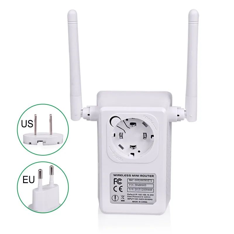

300Mbps Wireless Wifi Router Wifi Repeater Range Expander Signal Boosters 802.11 b/g/n Network Mini Router Wi-fi WPS Encryption
