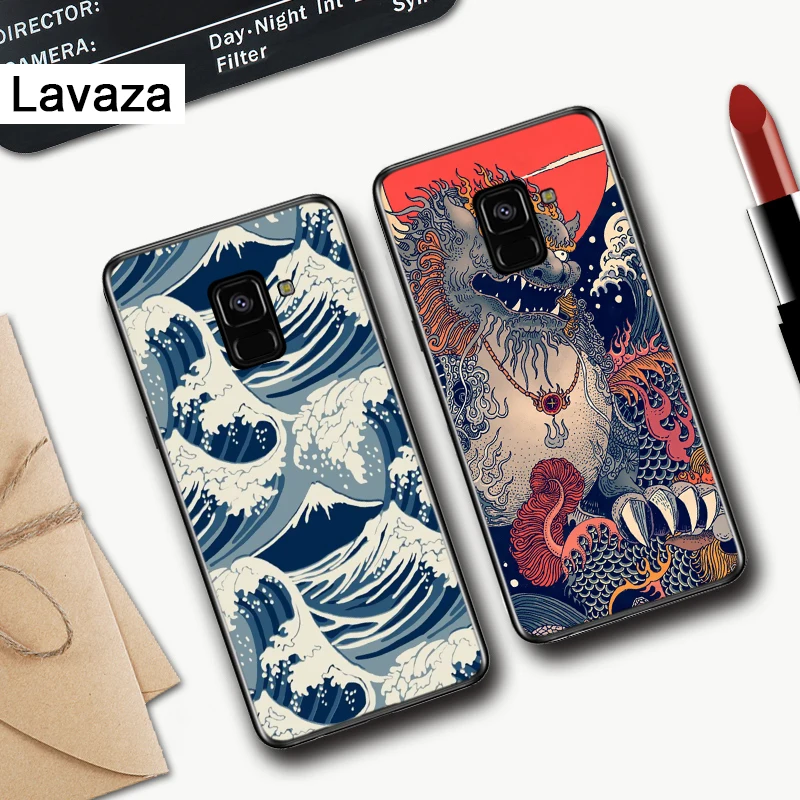 Японский стиль японского силиконового чехол для Samsung A2 Core A3 A5 A6 плюс A7 A8 A9 A10 A30 A50 A60