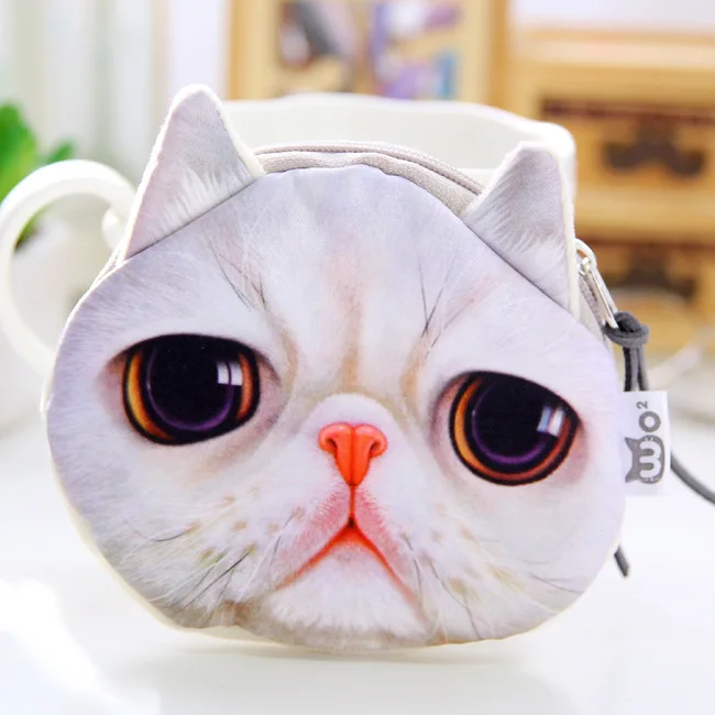 5FF Плюшевые кошельки с кошечкой для детской кошки/собаки с рисунком животных, Детский кошелек, Дамский мини-кошелек porte monnaie homme - Цвет: 5FF
