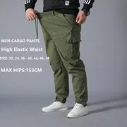 Мужские спортивные штаны для бега, мужские брюки-карго s Cargo Erkek Pantolon Homme, хлопковые комбинезоны 5XL 6XL 8XL, черные рабочие брюки