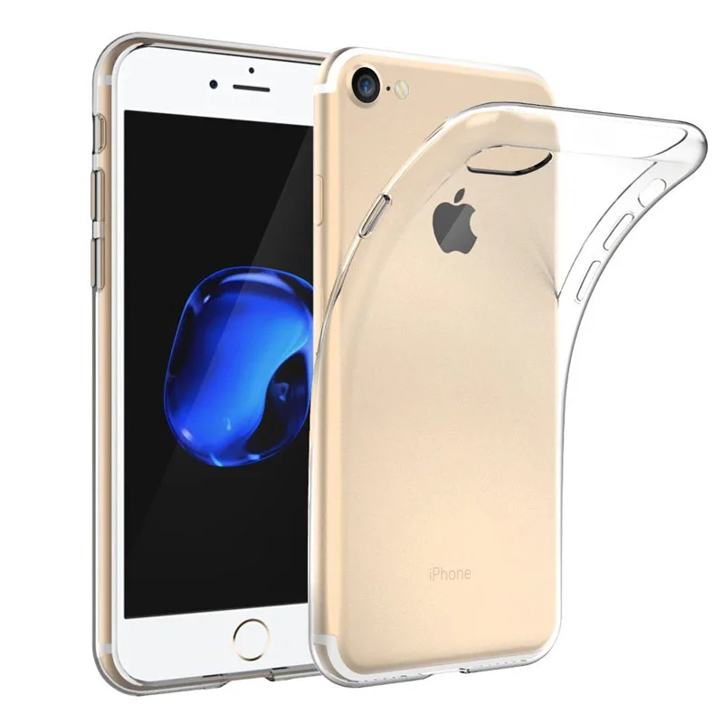 Силиконовый чехол для iPhone 6 6s 7 8 Plus телефона XS X 5s 5 SE прозрачный мягкий силиконовый