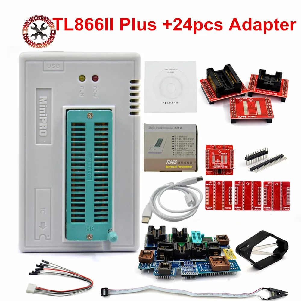 Программатор TL866II Plus с поддержкой USB 15000 + IC SPI Flash NAND EEPROM MCU PIC AVR замена TL866A TL866CS 24