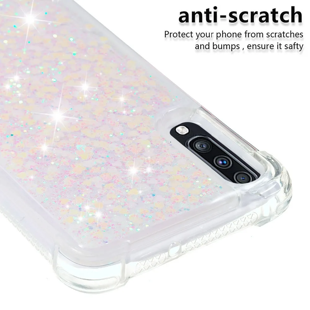 Soft Fashion Love Heart Quicksand Liquid Silicone Phone Case for Google Pixel 3 Google Pixel 3a XL Air Cushion Corner Shockproof