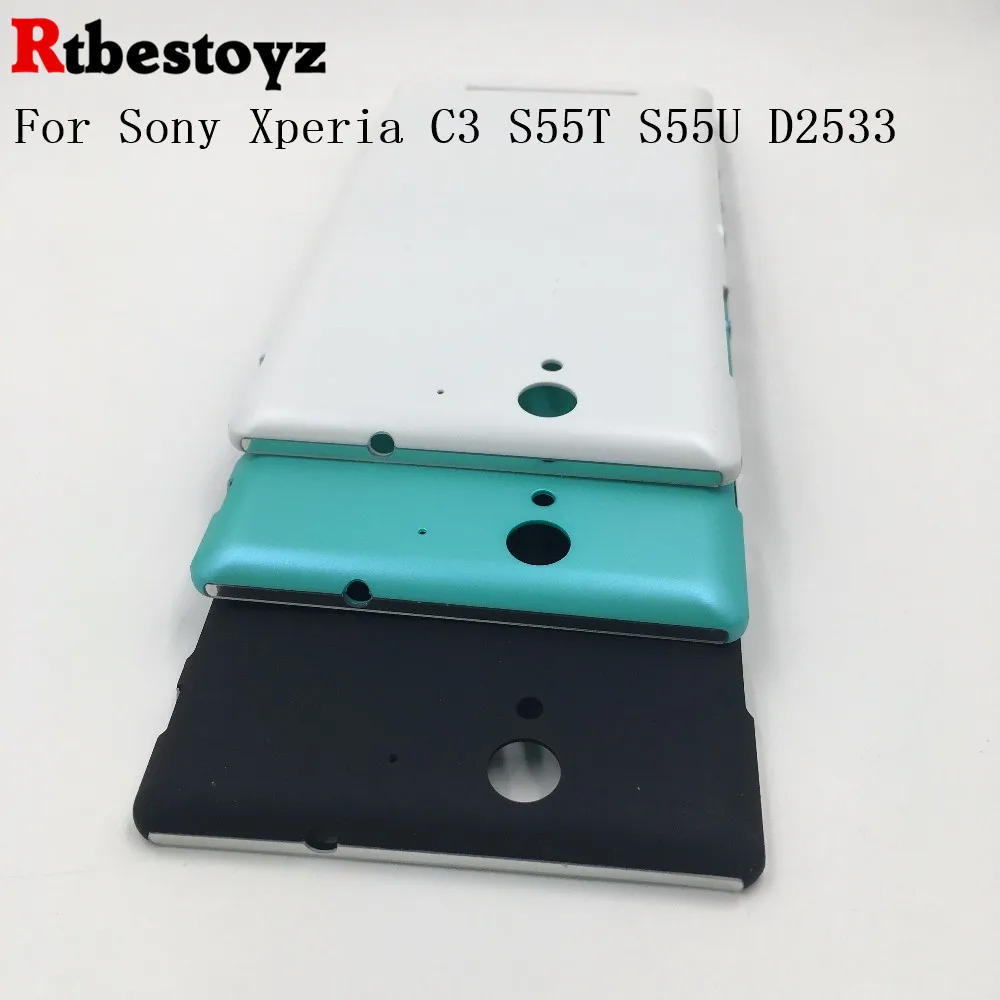 RTBESTOYZ Battery Cover Replacement Parts For Sony Xperia C3 S55T S55U D2533 Rear Door Back Housing | Мобильные телефоны и