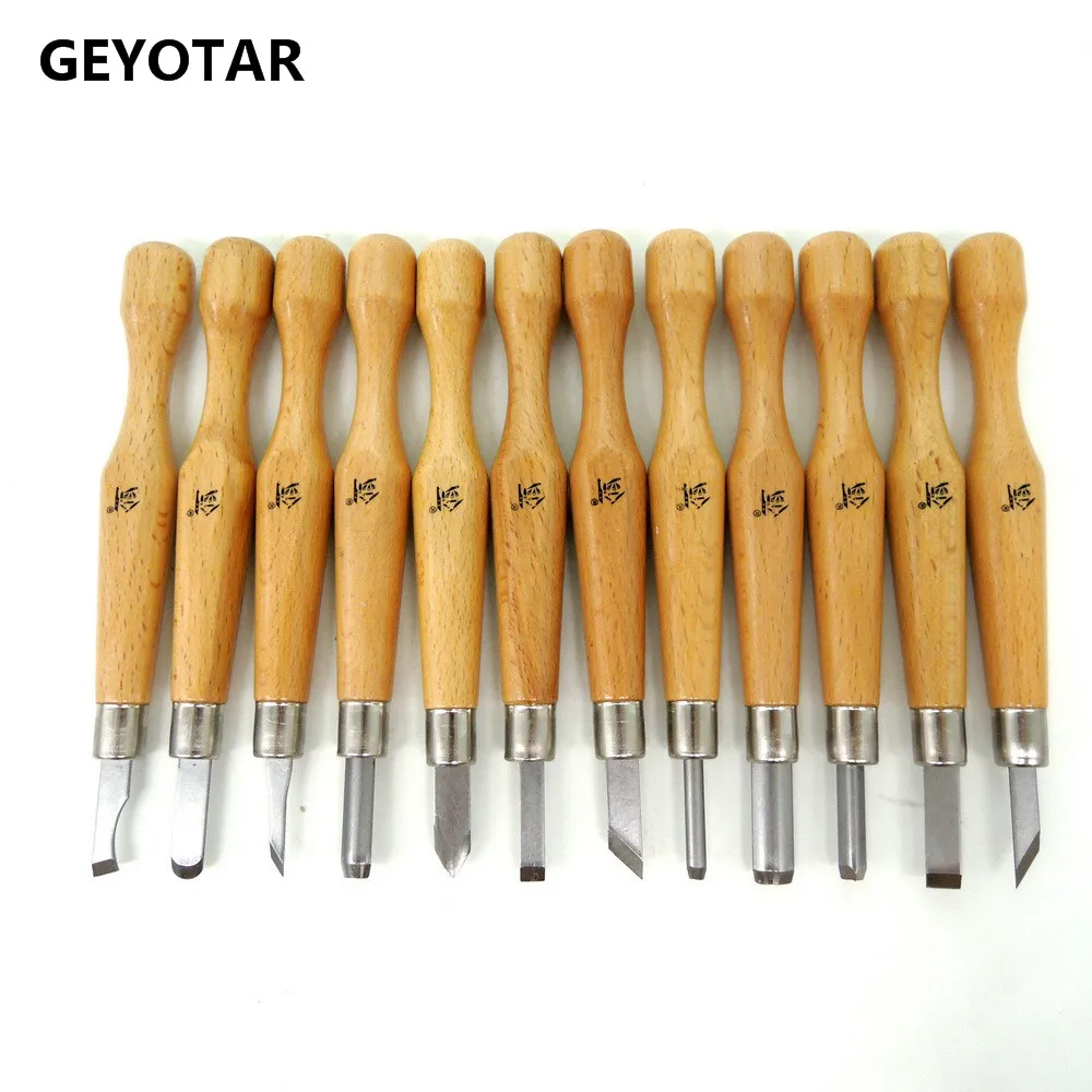 12pcs/set Diy Sculpting Nicking Hobby Knife Cutter Chisel Arts Carving Tools Graver Crafts Sculpture Scorper 2017 Real Navajas |