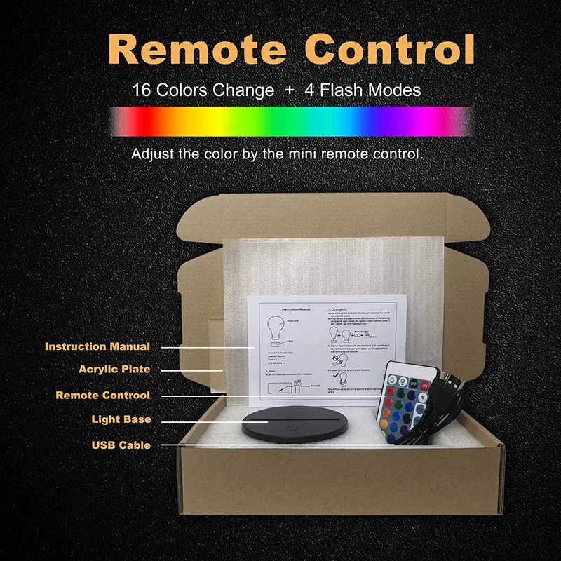Remote 16 Colors VCity 3D ночной Светильник светодиодный лампочка Игра престолов Коллекция подарков сувенир домашний декор прикроватная лампа светодиодный светильник ing RGBMulti - Испускаемый цвет: Remote 16 Colors