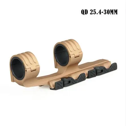 30-35mm Tan PPT тактические прицелы, крепление, двойные кольца 25,4, 30 мм, 35 мм, Пикатинни, крепления, QD, разборное кольцо, Охотничья винтовка, крепление для прицела - Цвет: 30-35mm Tan