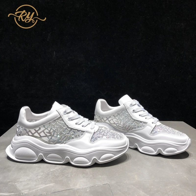 RY RELAA женские кроссовки из натуральной кожи модные 2018 на платформе обувь со