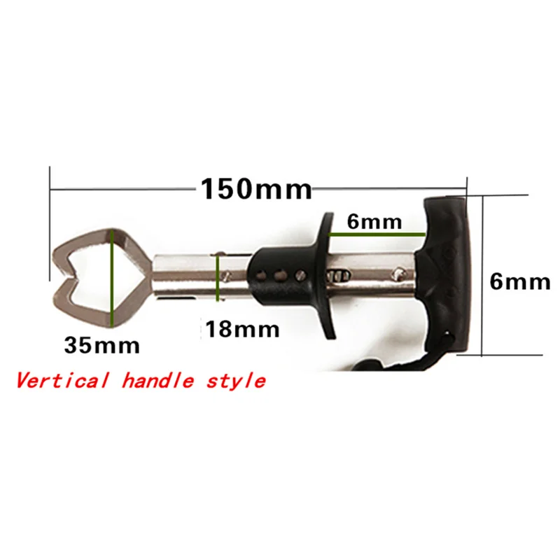 

304 Stainless Steel Fish Grip Fishing Tackle Boxes Equipment Accessory Straight/Vertical Handle Fishing Fish Grip Gadgets